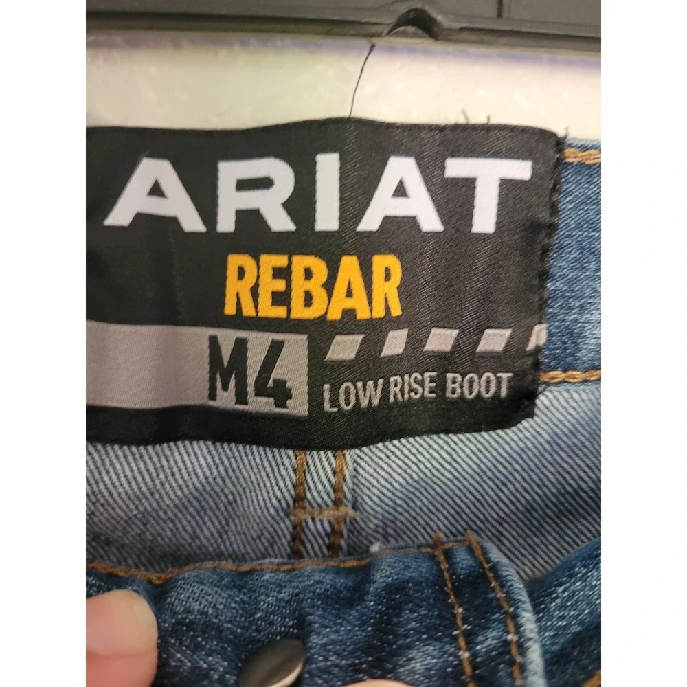 Ariat Rebar M4 Low Rise Boot Cut Jeans Denim Men's Size 40x32 #14‎